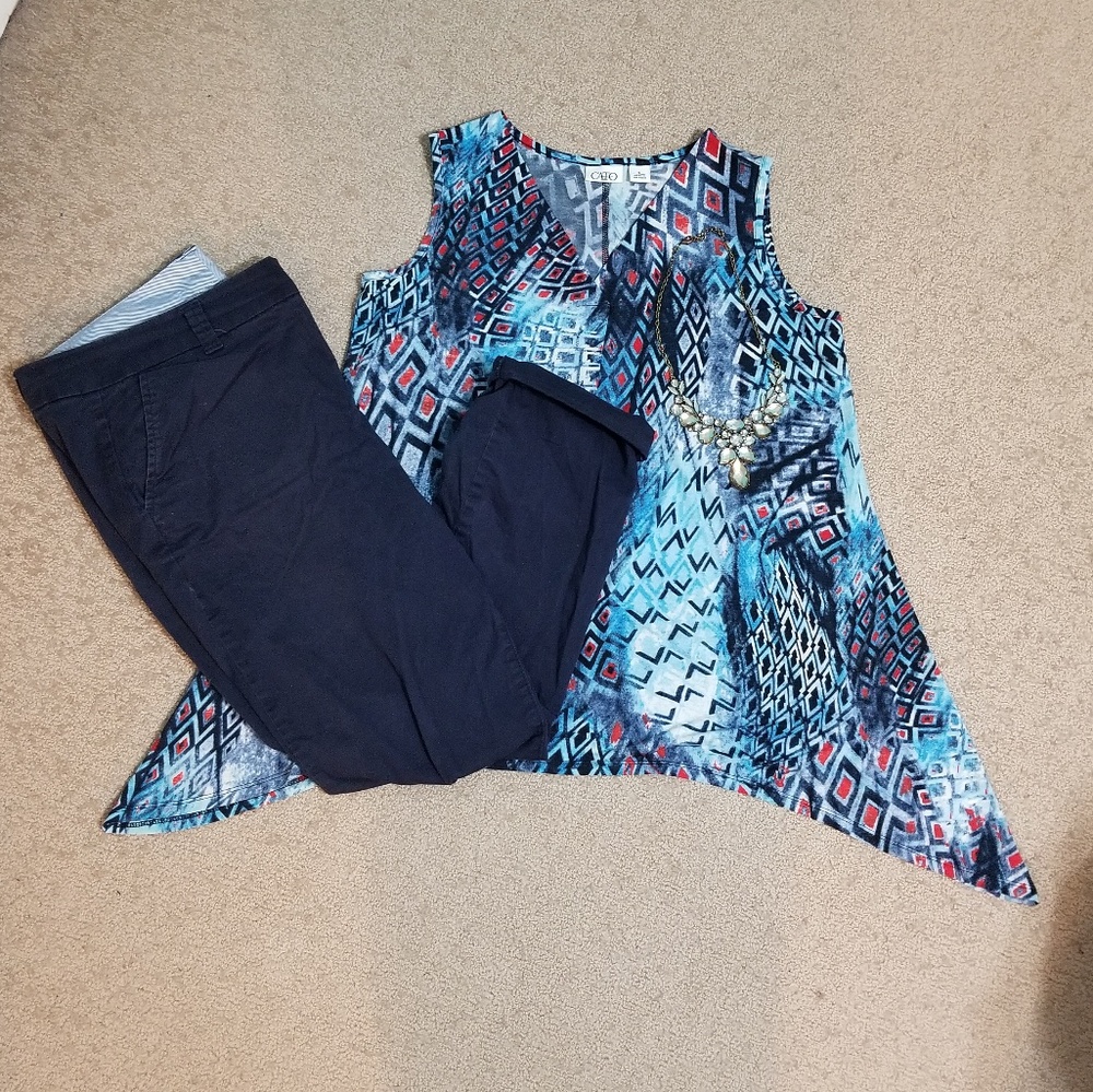 NEW Cato Sleeveless Tunic/Blouse